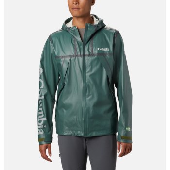 Columbia OutDry Ex Eco II Tech Shell, Chamarras Verdes Para Hombre | 495638-JKI